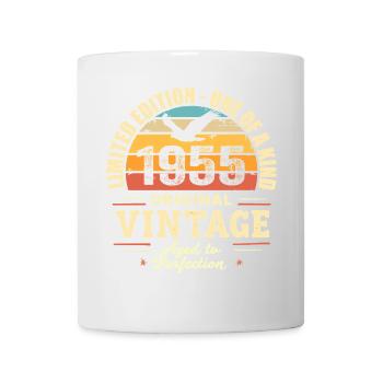 1955 Geburtstagsgeschenk Vintage 1955 Retro 1955 - Tasse - Weiß - Vorne