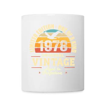 1978 Geburtstagsgeschenk Jahrgang 1978 Retro 1978 - Tasse - Weiß - Vorne