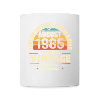 Août 1985 Anniversaire Août 1985 - August 1985 - Mug blanc - blanc - Devant