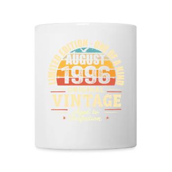 Août 1996 Anniversaire Août 1996 - August 1996 - Mug blanc - blanc - Devant