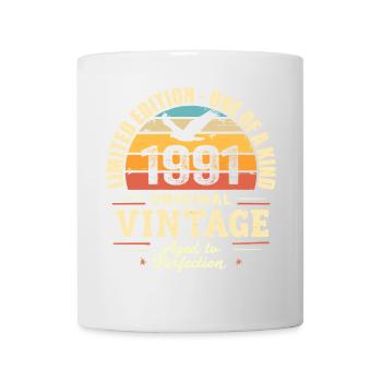 Birthday Gift 1991 Vintage 1991 Retro 1991 - Mug - white - Front