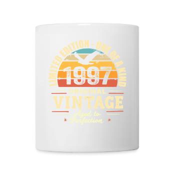 Geburtstagsgeschenk 1997 Jahrgang 1997 Retro 1997 - Tasse - Weiß - Vorne