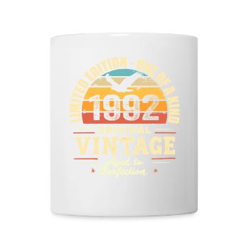 1992 Geburtstagsgeschenk Jahrgang 1992 Retro 1992 - Tasse - Weiß - Vorne
