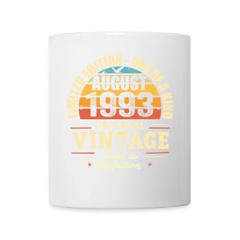 Août 1993 Anniversaire Août 1993 - August 1993 - Mug blanc - blanc - Devant
