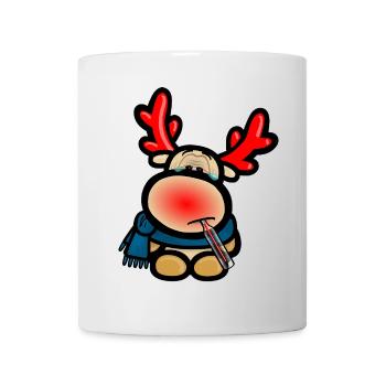 Reindeer Elmondo has the flu - Mug - white - Front