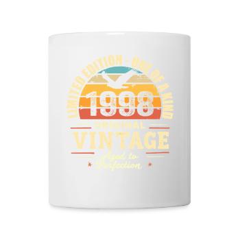 1998 Geburtstagsgeschenk Jahrgang 1998 Retro 1998 - Tasse - Weiß - Vorne