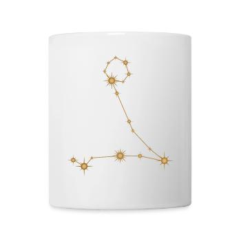 Star Constellation Pisces Zodiac Birth Sign Golden - Mug - white - Front