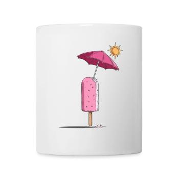 Eis-Sommertraum mit Sonnenschirm - Mug - white - Front