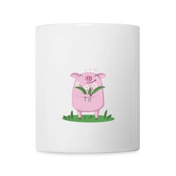 Sauguat Saugeil Dialekt Spruch Schweinchen - Tasse - Weiß - Vorne