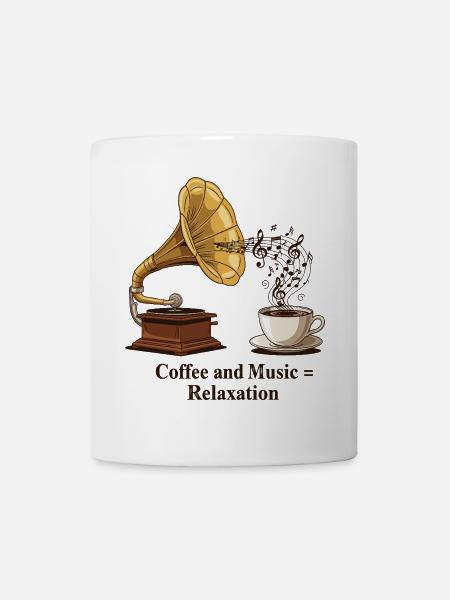 Coffee and Music = Relaxation - Mug - white