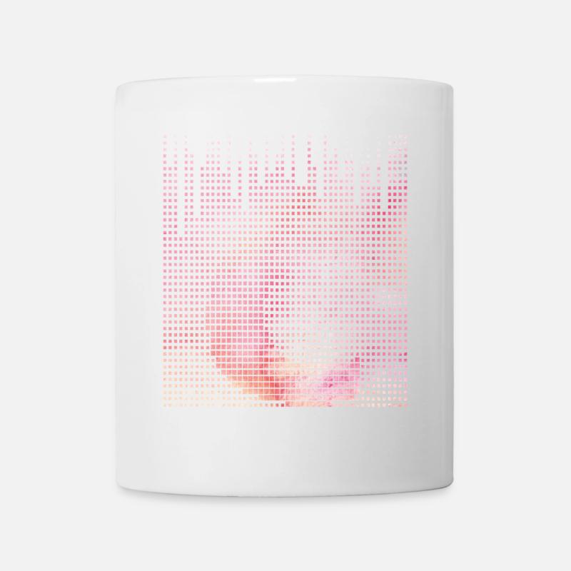Floral gradient with lettering - Mug - white