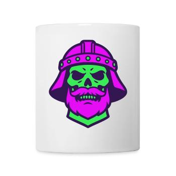 Skull Warrior Pop Art - Tasse - Weiß - Vorne