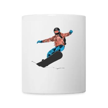Snowboarding - Tasse - Weiß - Vorne