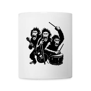 Expressive Monkey Rock Band | The Monkey Dance - Mug - white - Front