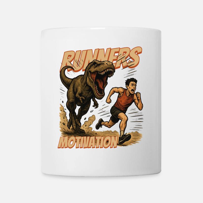 Alles eine Frage der "Runners" Motivation - Tasse - Weiß