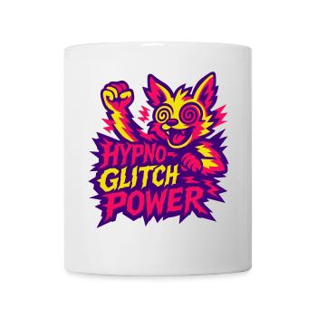 Hypno Glitch Power! - Tasse - Weiß - Vorne