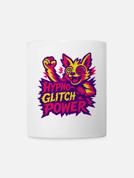 Hypno Glitch Power! - Tasse - Weiß