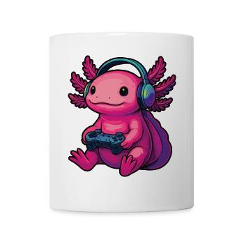 Axolotl Lustige Videospiele Gaming Zocker Axolotl - Tasse - Weiß - Vorne