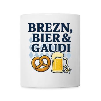 Pretzels, beer and fun - Mug - white - Front