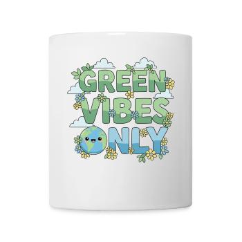 Green Vibes Only Eco Lifestyle - Tasse - Weiß - Vorne