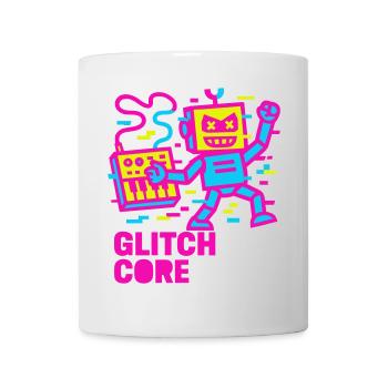 Glitchcore! - Tasse - Weiß - Vorne