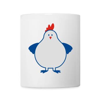 fette henne - Tasse - Weiß - Vorne