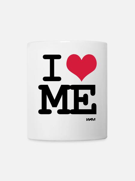 I love me - couleur personnalisable - Mug blanc - blanc