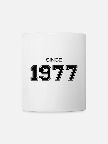 Depuis 1977 année de naissance ou d'évènement - Mug blanc - blanc