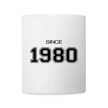1980 Geburtstagsgeschenk - Tasse - Weiß - Vorne