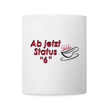 Rettungsdienst Tasse Status 6 (Außer Dienst) - Tasse - Weiß - Vorne