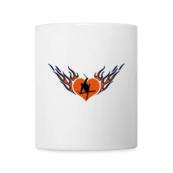 Ski freestyle love - Mug - white - Front