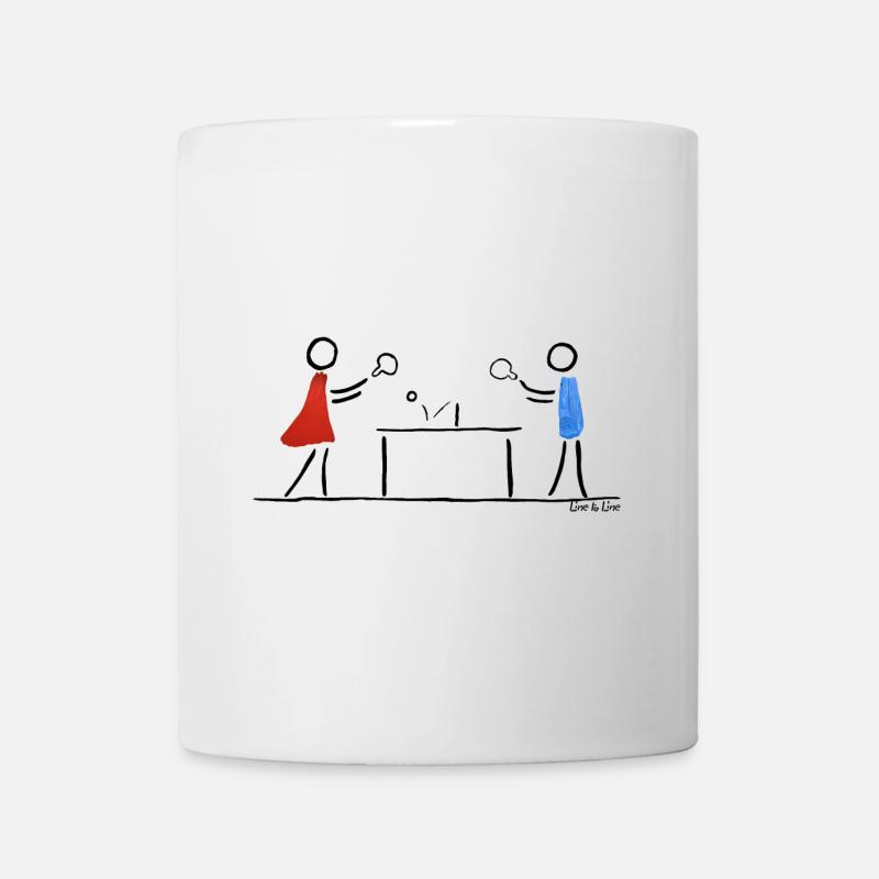 tischtennis - Tasse - Weiß