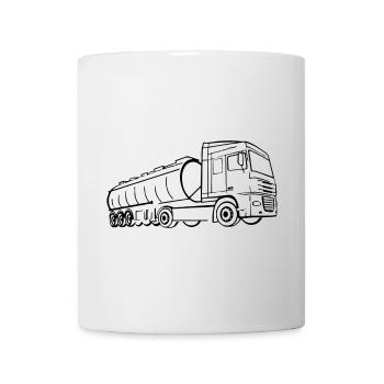 daf xf, trafic, voiture, véhicule - Mug blanc - blanc - Devant