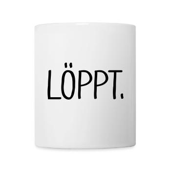 löppt - Tasse - Weiß - Vorne