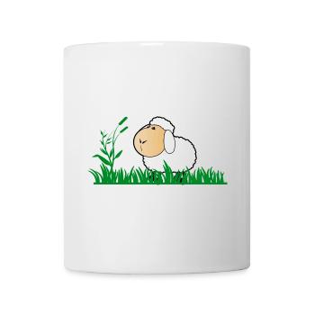 Lustiges süsses niedliches Schaf Motiv für Kinder  - Tasse - Weiß - Vorne