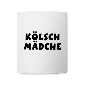 Kölsch Mädche - Ein Mädchen aus Köln - Tasse - Weiß - Vorne