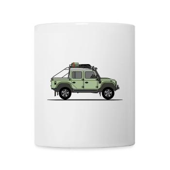 Defender 110 - Offroad double cab - Mug - white - Front