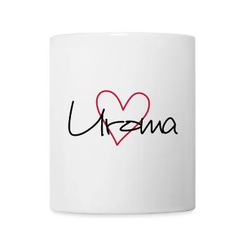 Uroma Herz Liebe werdende Oma Geschenk - Tasse - Weiß - Vorne