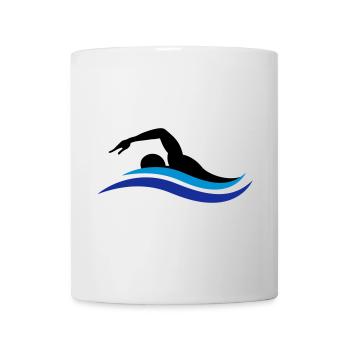 Schwimmer - Tasse - Weiß - Vorne