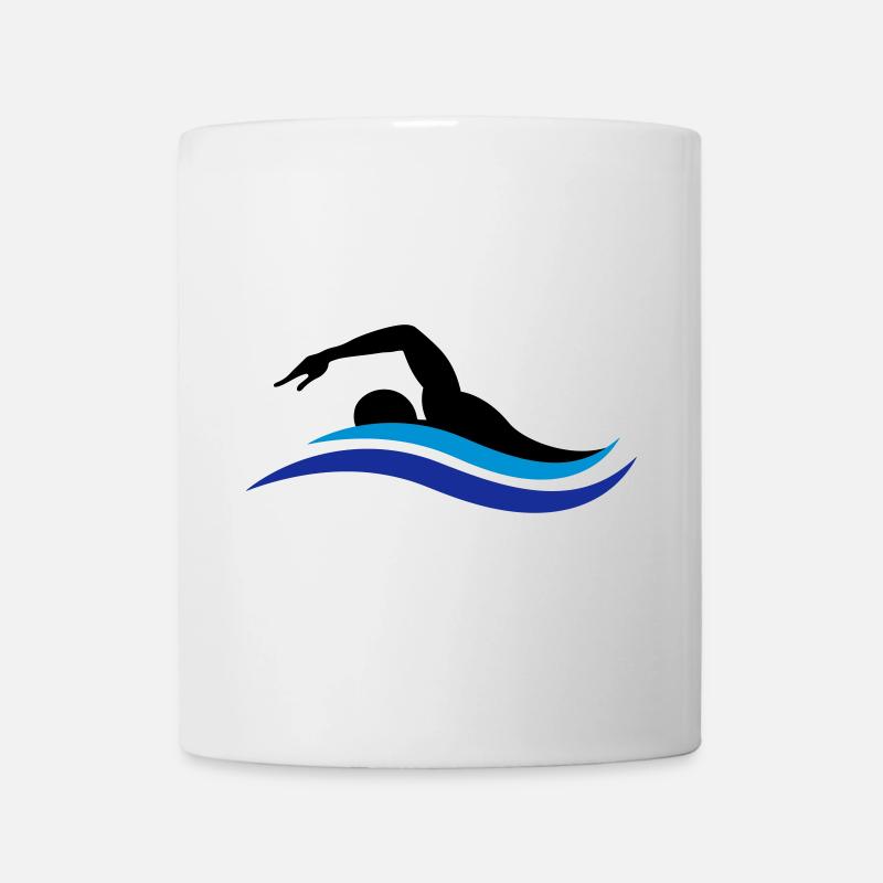 swimmer - Mug - white