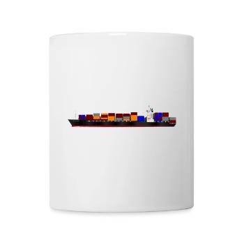 Container Ship - Tasse - Weiß - Vorne