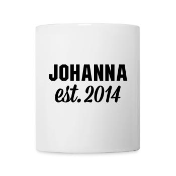 Johanna est 2014 - Tasse - Weiß - Vorne