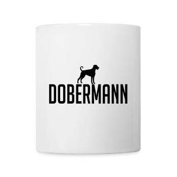 DOBERMANN Chiens de race de chien Wilsigns - Mug blanc - blanc - Devant