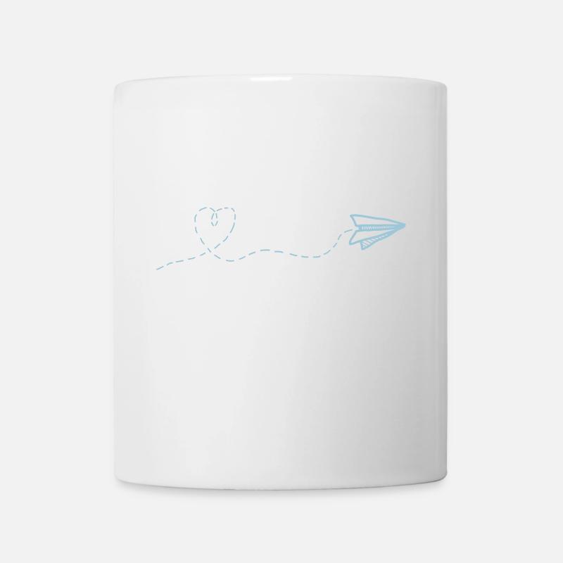 fly heart - Tasse - Weiß