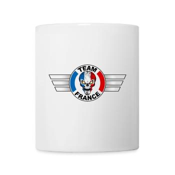 France skull team 2 - Mug blanc - blanc - Devant