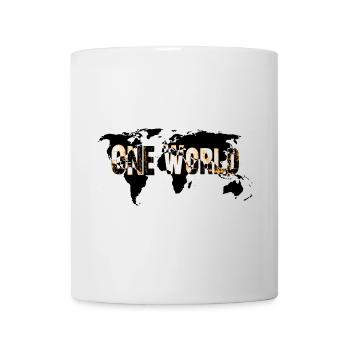 One World - Orange - Tasse - Weiß - Vorne