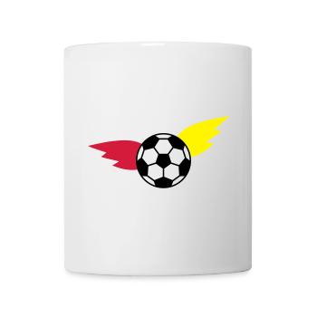 Soccer Flying Ball Flag Championship - Mug - white - Front