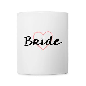 Bride Herz Junggesellenabschied Hochzeit - Tasse - Weiß - Vorne