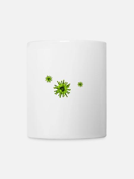 NeonVirus Muster - Tasse - Weiß