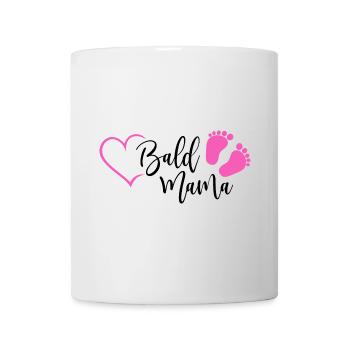 Bientôt Maman Bébé Grossesse Naissance Coeur Fille - Mug blanc - blanc - Devant